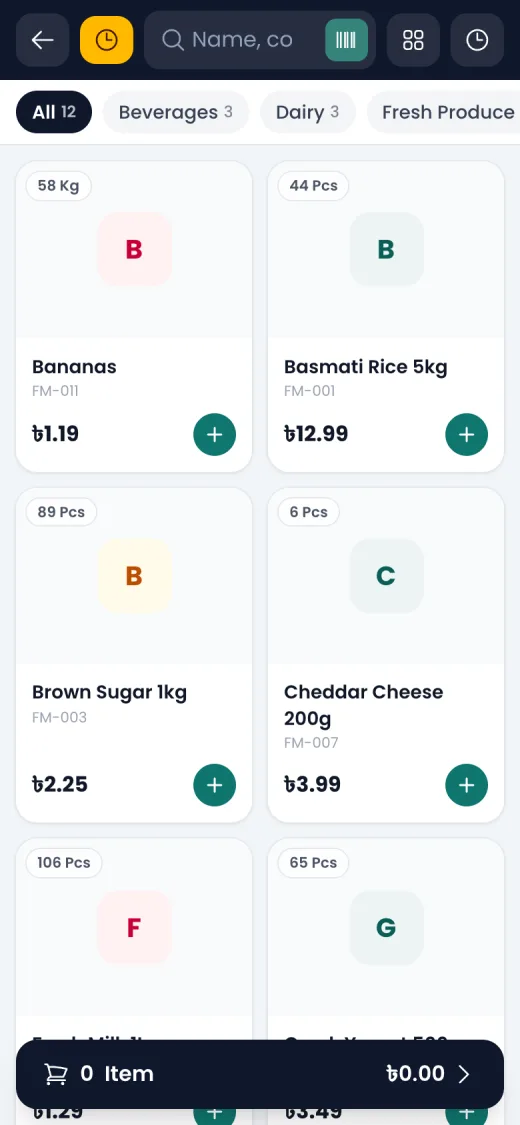 A POS that really works at the counter